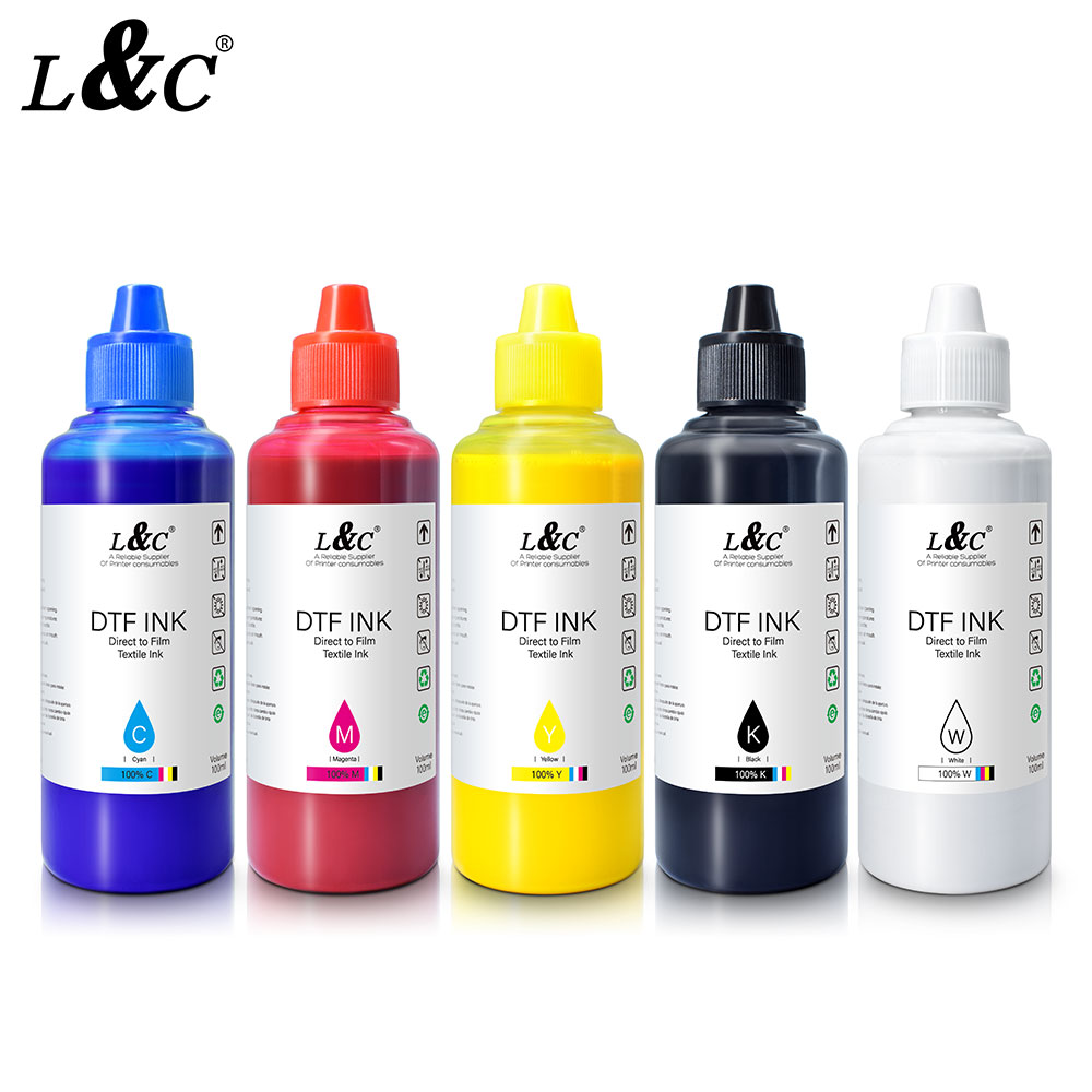 Good quality refill ink 100ml white pigment dtf ink dtf for white ink circulation epson p600 r1390 i3200