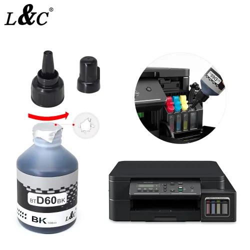 BTD60 BT6000 BT5000 Compatible dye ink Water Based Refill Ink For Brother Printer