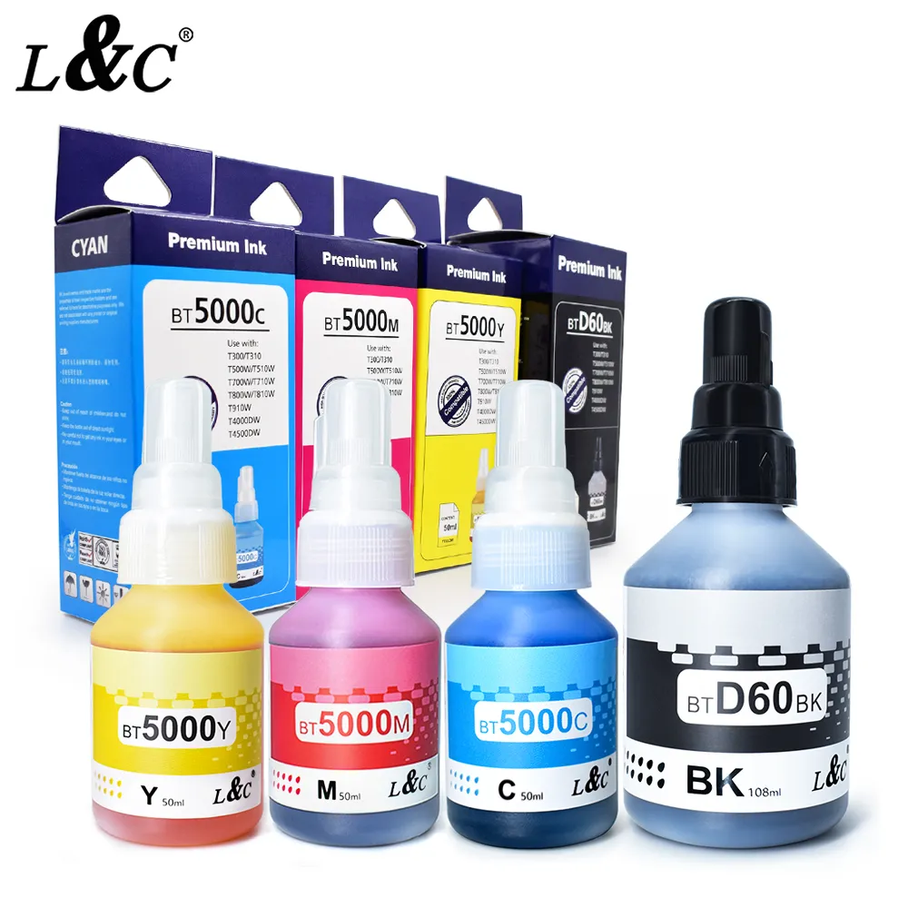 BTD60 BT6000 BT5000 Compatible dye ink Water Based Refill Ink For Brother Printer