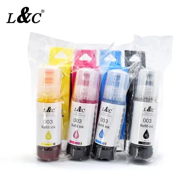 Premium EP003 Compatible Bulk Water Based Bottle Refill Tinta Dye 003 Ink for Epson L3100 L5196 L3110 L3150 Printer