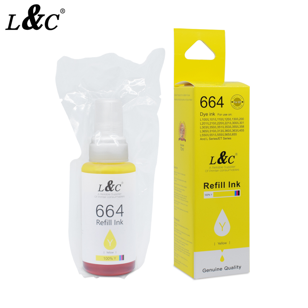 T664 664 printer compatible dye Ink refill Ink for Epson Ink Printer L220 L130 L380 L3110 L200 L801 L850 L101 L351 L455