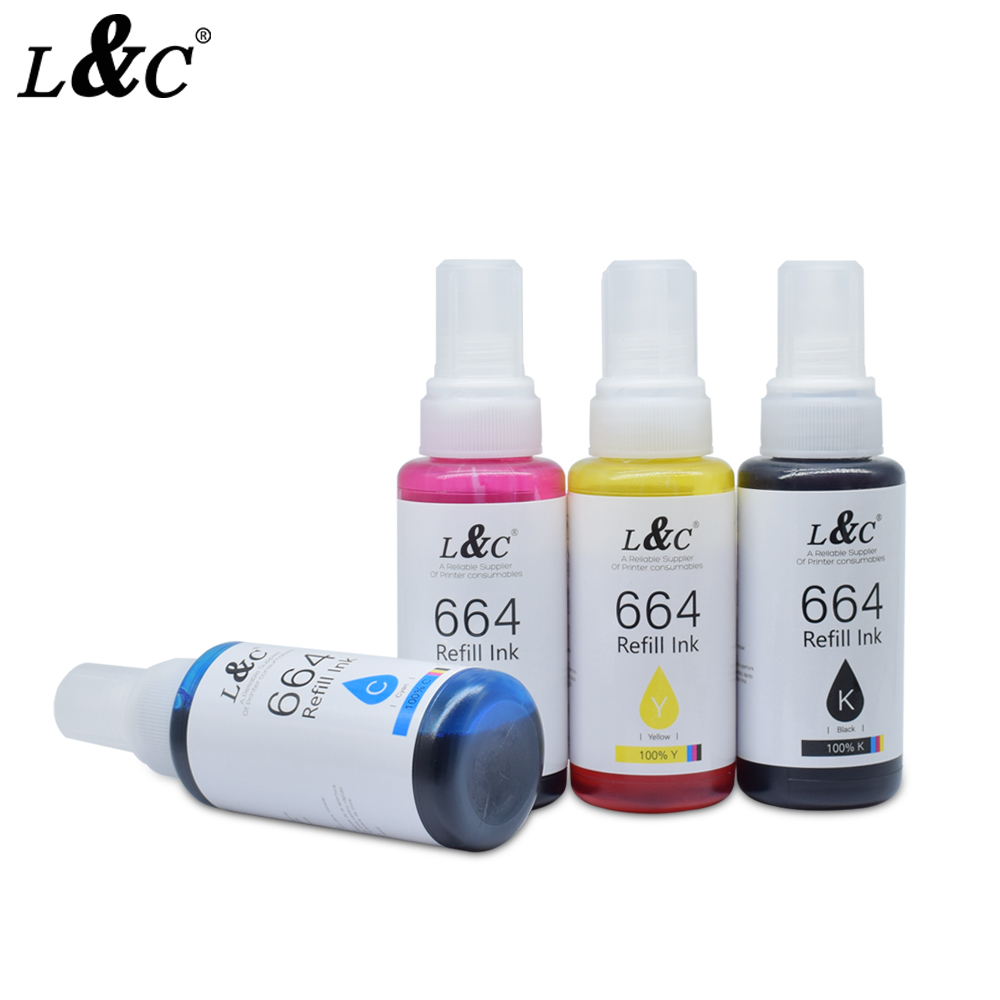 T664 664 printer compatible dye Ink refill Ink for Epson Ink Printer L220 L130 L380 L3110 L200 L801 L850 L101 L351 L455