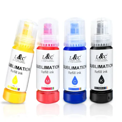 Digital Textile Ink 70ml 100ml 127ml Water Based Dye Ink Sublimation Ink For Epson Ecotank printer