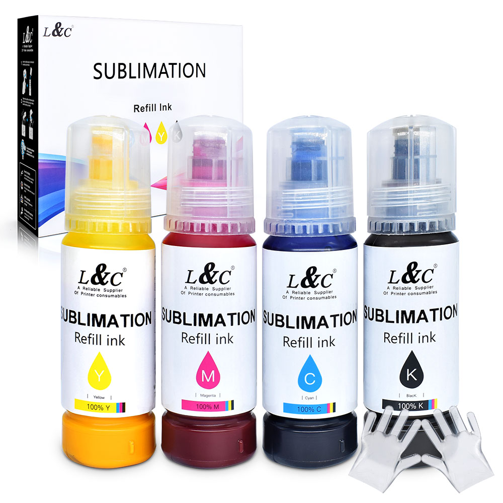 Digital Textile Ink 70ml 100ml 127ml Water Based Dye Ink Sublimation Ink For Epson Ecotank printer